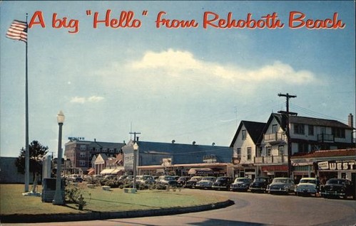 Rehoboth Beach, DE Promenade Blick auf die Rehoboth Avenue Sussex County Delaware - Bild 1 von 2