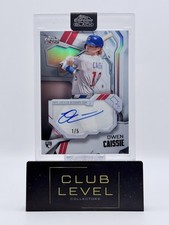 2026 Topps Chrome Black Owen Caissie Ivory Autographs /5 — Factory Encased RC