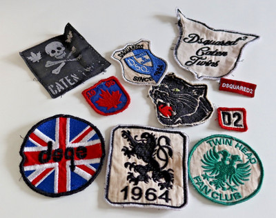 DSQUARED APPLIKATION AUFNÄHEN PATCHES