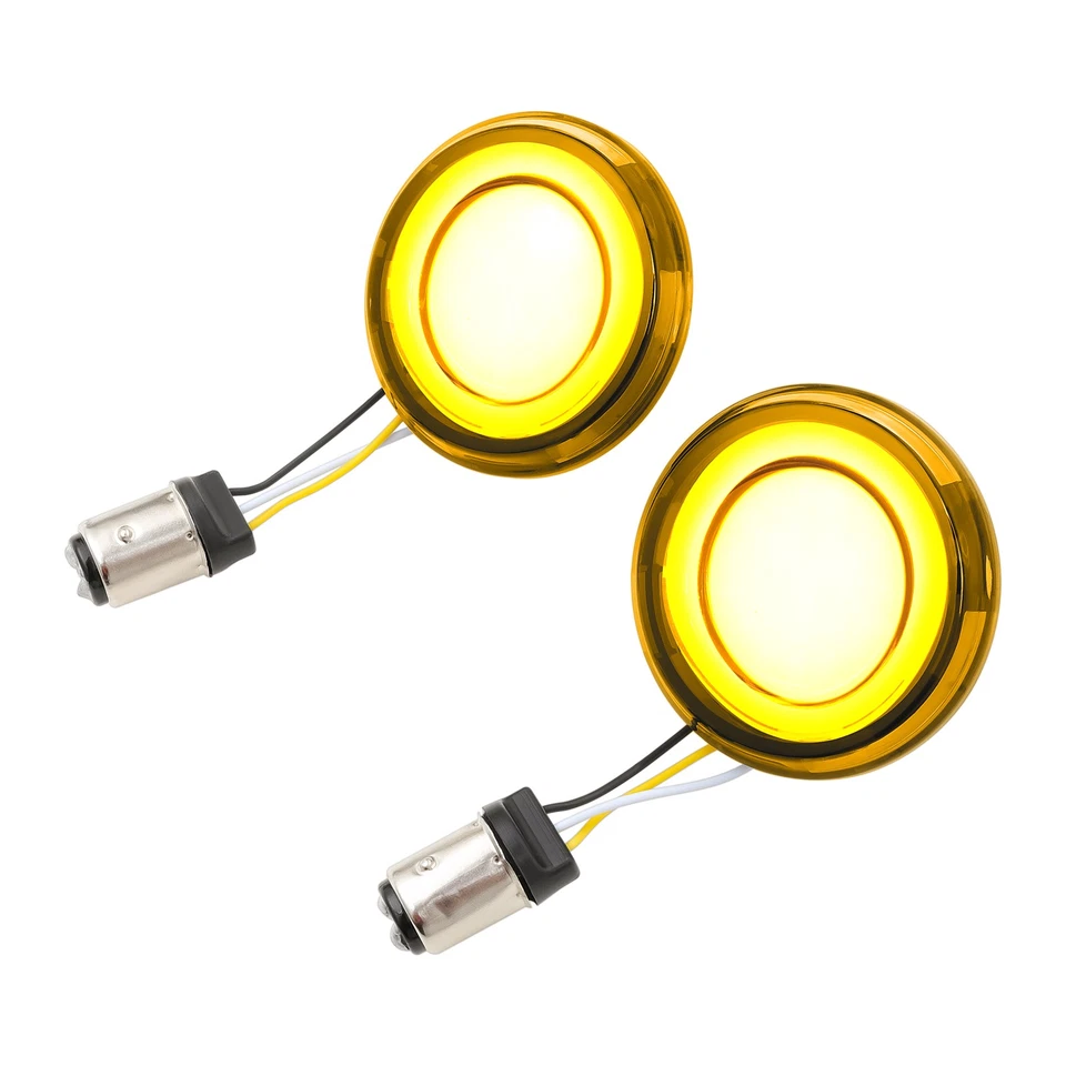 1157 LED Turn Signals Blinker Lights For Harley Davidson Sportster Iron 1200 883 - Image 3 of 4