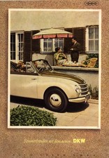 DKW F89 Cabrio Reklame 1951 Werbung Auto Union