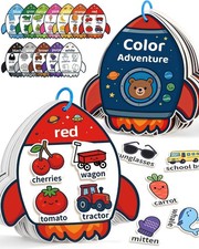 Montessori Busy Book Color Sorting Toys for 3 Year Old, Preschool Learning Ac...
