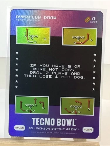 2026 Bo Jackson Battle Arena Tecmo Bowl BPL15 SSP Overflow Draw Bonus Play