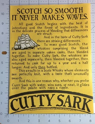Cutty Sark Scotch Berry Bros & Rudd LTD & South African Airways SSA APEX 1970 s