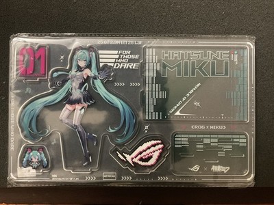 ASUS ROG x Hatsune Miku Limited Edition Acrylic Stand Official Sealed