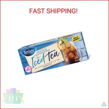 Tetley Black Tea, Iced Tea Blend, Family Size, 24 Round Tea Bags