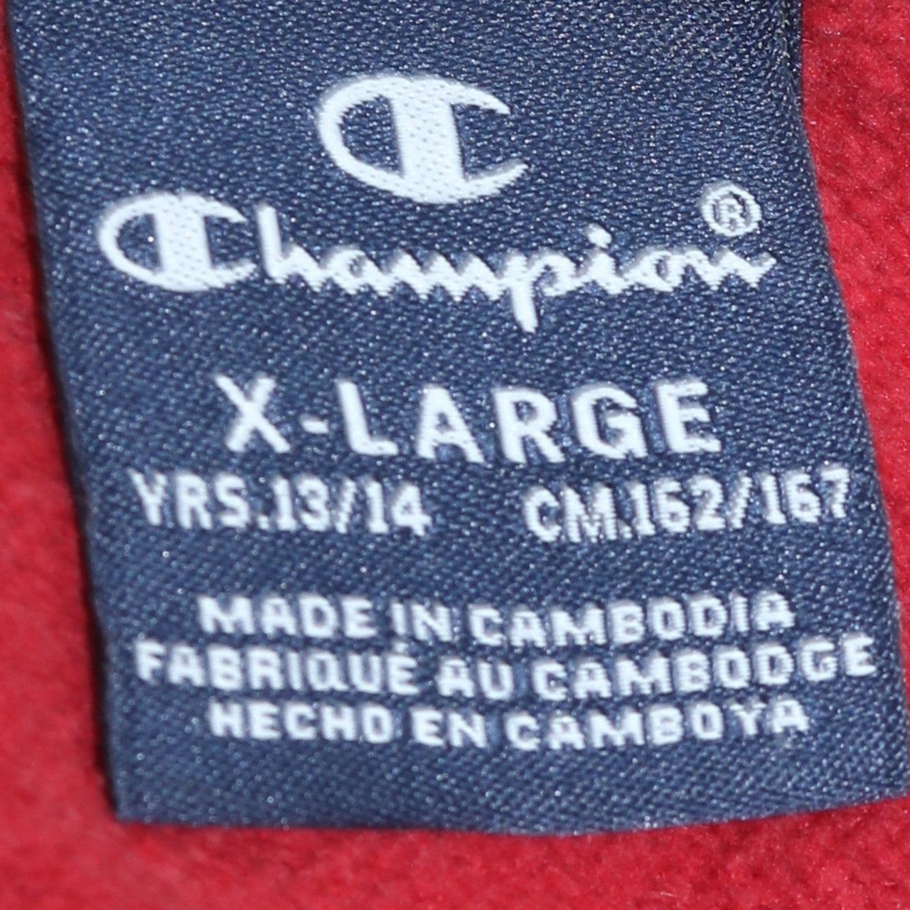 Champion Red Hoodie Womens Xl image 7