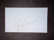 Jesus Guzman, GIANTS (2009 Debut) SIGNED 3x5 Index Card (HS)
