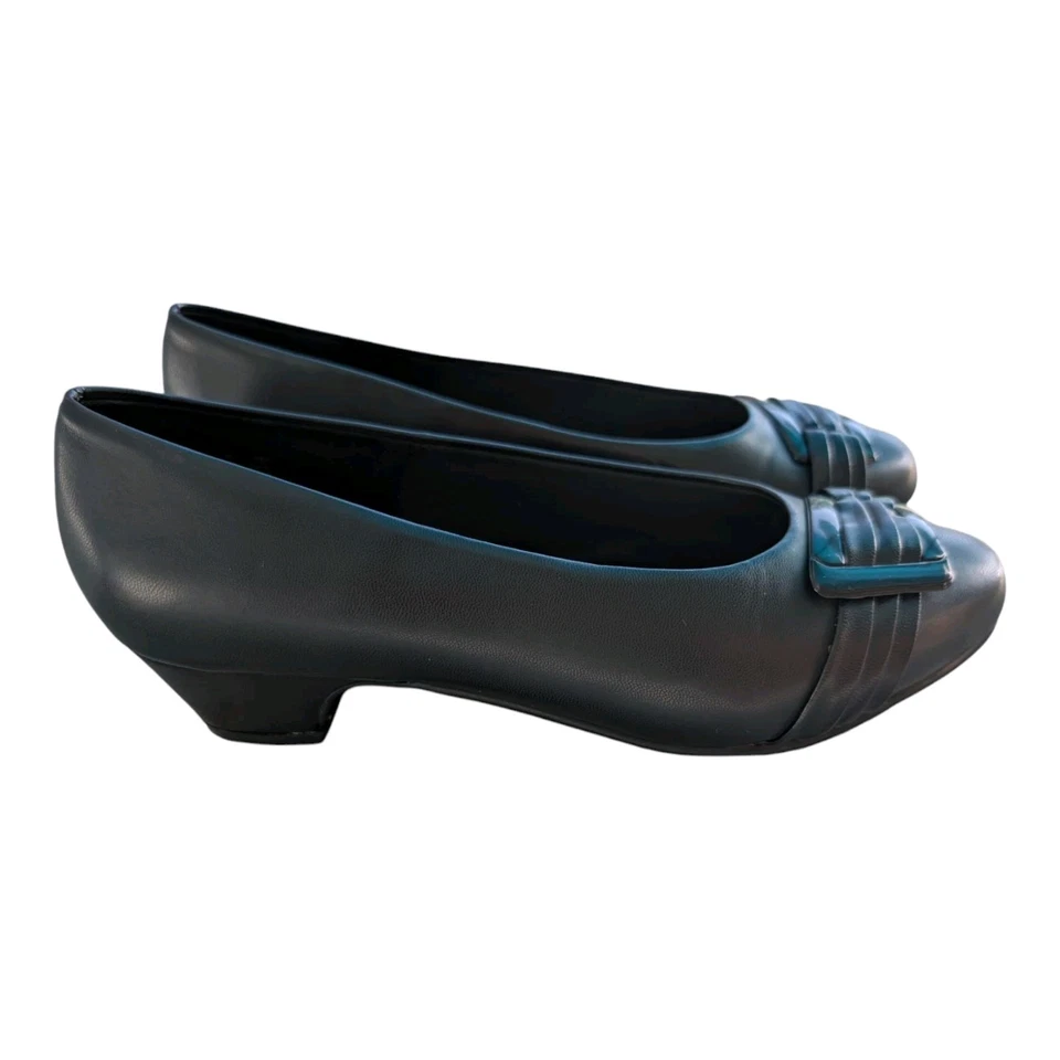 Vestido para mujer negro estilo suave plisado Be With You informal tacones altos talla 7 Foto 3 de 4