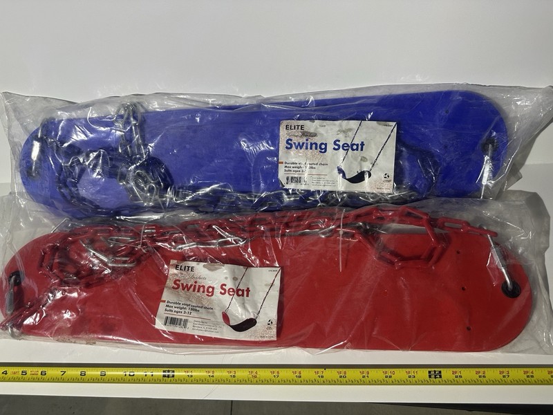2 Elite Home Products Swing Seat, Vinyl Coated Chain, 120 lb Max