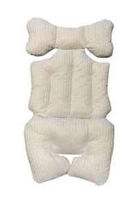 White Baby Car Seat Cushion Stroller Cushion Head Support For Newborn 14x12x24