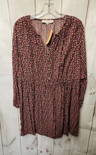 Loft Women's Size M Petite Pink Floral Dress