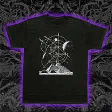 Pyramid Star Map T-Shirt Esoteric Occult Ancient Egypt Sacred Geometry Tee S-5XL