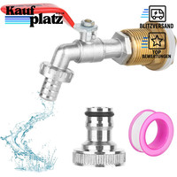 Kugelhahn 3/4 Zoll Messing Wasserhahn Auslaufhahn FüR Regentonne Garten
