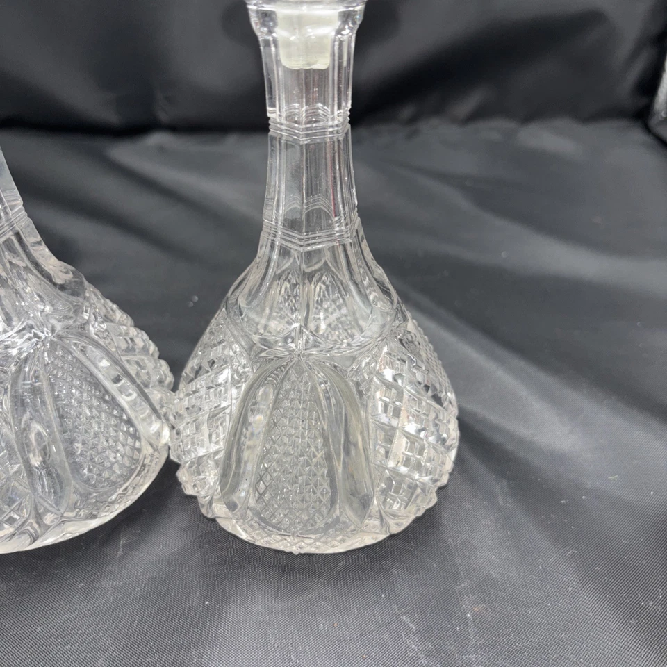 EAPG Tarentum Glass Co HARVARD; Harvard Yard Colonia / Botella de perfume 1896 Foto 3 de 4