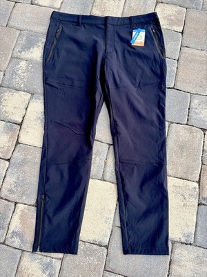 New Columbia Men's Omni Shield Active Fit  Fleece Lined Pant Black