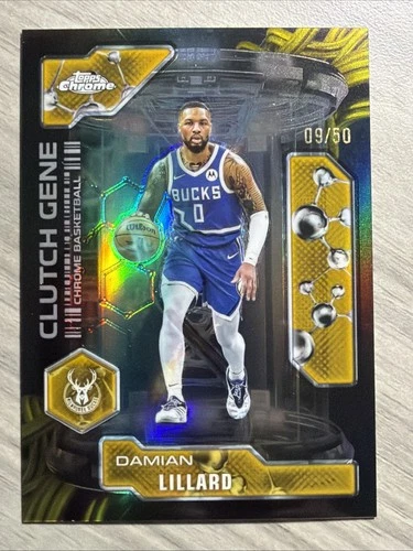2025 Topps Chrome Damian Lillard Refractors Gold (RAW)