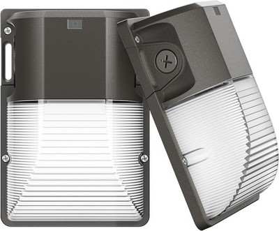 2 Pack 30W LED Wall Pack Light with Dusk to Dawn Sensor, 3600LM, 5000K Daylight