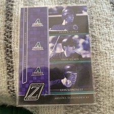 2005 Donruss ZENITH MOZAICS # M-7 TROY GLAUS/SHAWN GREEN/GONZALEZ ARIZONA