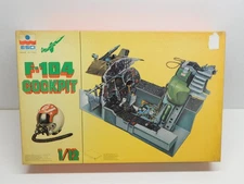 ESCI 1/12 F-104 Cockpit Model Kit #A602 1:12 Opened Box Kit