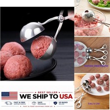 Stainless Steel Manual Meatball Maker Rice Ball Shaper Kitchen Tool
