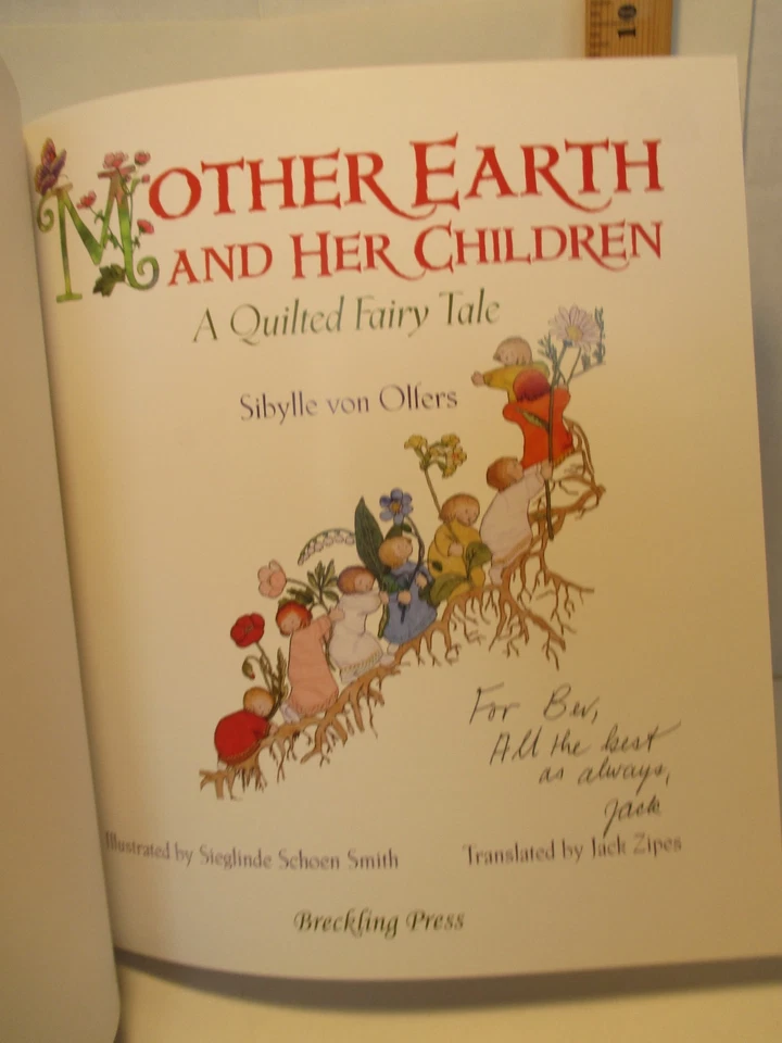 MOTHER EARTH & HER CHILDREN signed by translator JACK ZIPES 2007 hc + dj =poster Foto 2 de 4