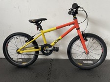 Wild 18 Inch Kids Bike. Lightweight Aluminium. Orange/Yellow.