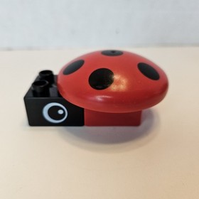 Lego Duplo Mushroom Lot of 2 Ladybug Red Green from Cute Building Vehicles 2400