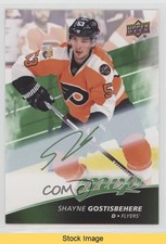 2017-18 Upper Deck MVP Green Script Shayne Gostisbehere #154 READ y0i