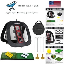 Pop-Up Golf Chipping Net with Targets  Accessories for Indoor Outdoor Practice