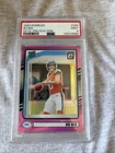 2024 Donruss Rated Rookie Bo Nix #369 Optic Preview Pink Prizm (RC)**PSA 9**