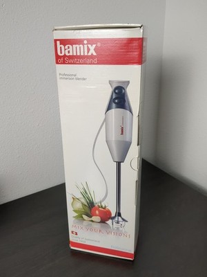 Bamix Professional Immersion Blender Hand Mixer Swiss Made w Box Accessories
