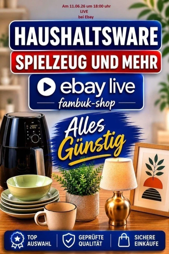 Haushaltswaren, Schnäppchen & Überraschungen – seid live dabei!