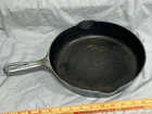 Griswold Erie Pa No 8 704 Nickel Plated Chrome Cast Iron Frying Pan Double Spout