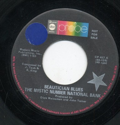 Mystic Number National Bank, The - Beautician Blues / St. James Infirmary, 7'', (