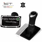 Leather ICT gear shift knob gaiter boot for Mercedes-Benz SLK R171 black  A