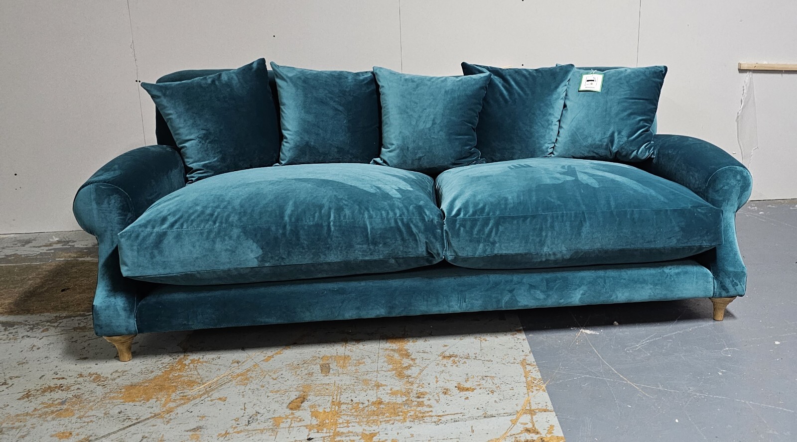 Large Loaf Crumpet Sofa In Rockpool Clever Velvet 10/10 Perfect New