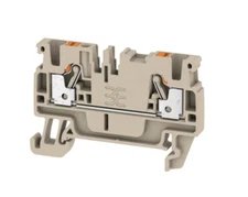 18 x Weidmuller DIN Terminal A-Series Push-in 2.5mm Beige - A2C 2.5