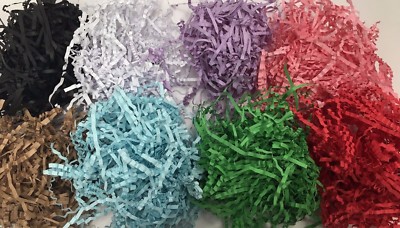 New paper shreds 8 colours large bulk 200g bags gift basket shredded packaging