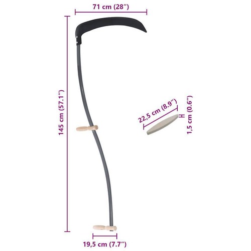 Scythe with Grinding Stone 145 cm - Picture 7 of 7