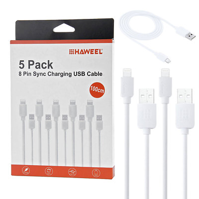 HAWEEL  5x iPhone 6/6 Plus iPod iPad Retina Ladekabel Datenkabel 8 Pin