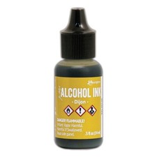 Ranger, Tim Holtz, Alcohol Ink, Dijon Alcohol Ink, .5 fl oz, Yellow Ink