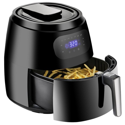 XXL Large Air Fryer 1700W 7.6QT Oven Digital Screen Hot Air Fryer