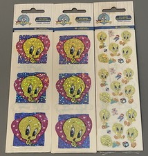 Vintage Baby Looney Tunes Lot of 3 1 Sheet  Tweety Bird Stickers