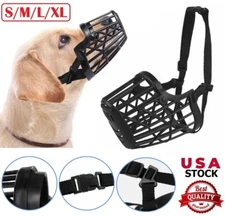 Pet Dog Basket Muzzle Mouth Cover Mesh Cage NoBarking Anti Bite Biting Chewing
