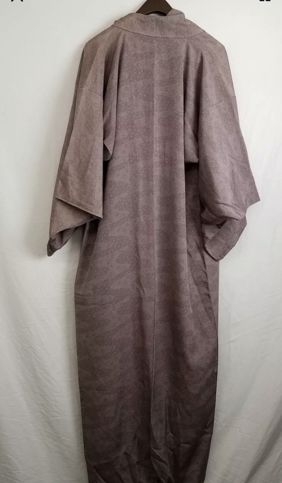 Beautiful Full Length Purple Patterned Kimono - image 3