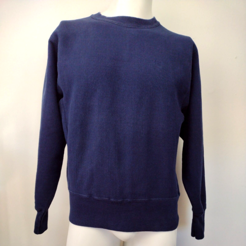 Rare Vintage Champion x Abercrombie Sweatshirt Men's M Navy Blue Made In USA - Picture 1 of 12