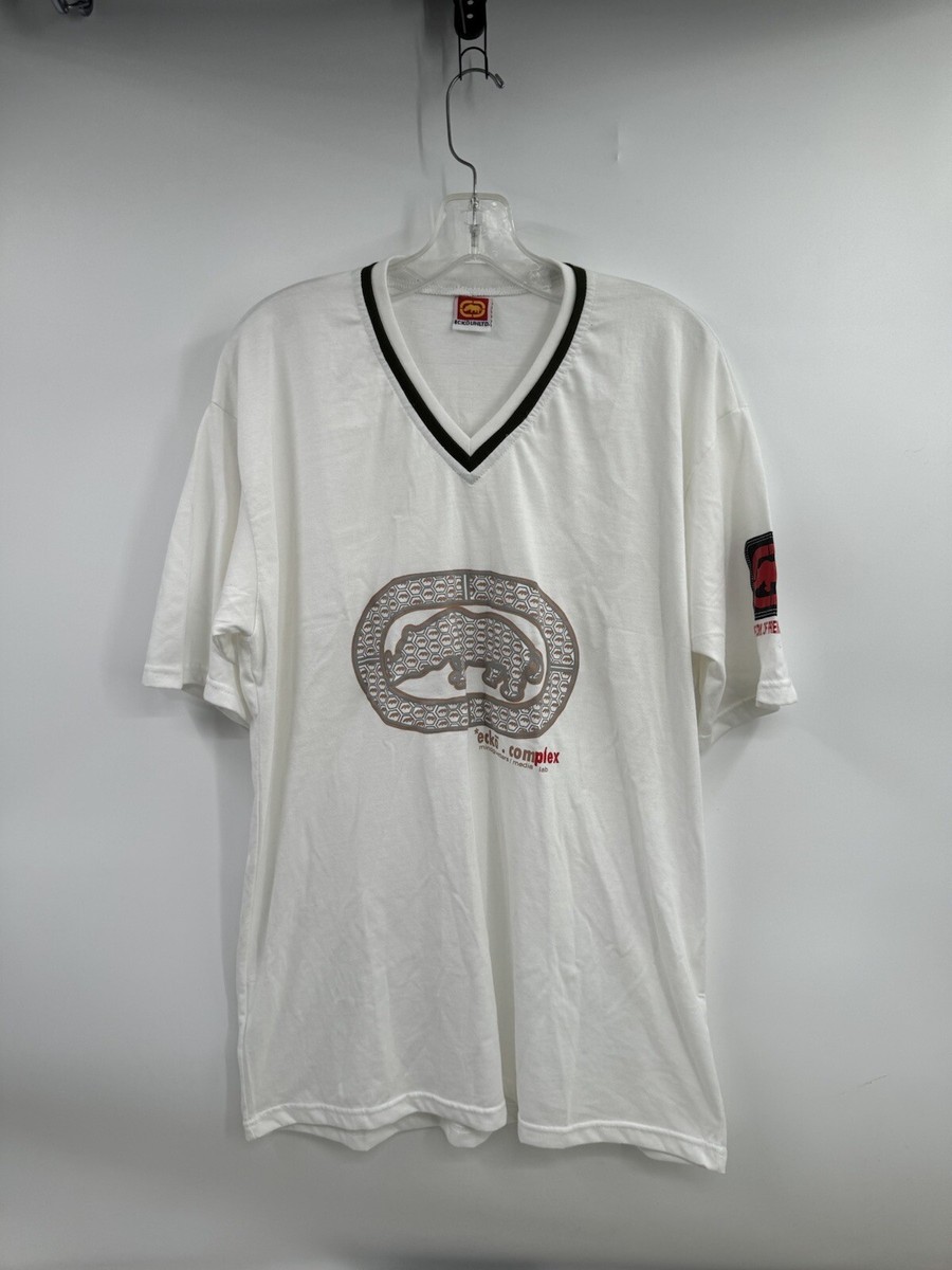 Vintage Ecko Unltd Jersey XXL 2000s Y2K V-Neck Graphic Rhino
