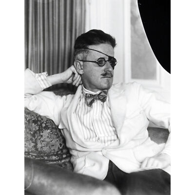 Abbott Portrait James Joyce Writer Eyepatch Photo Wall Art Canvas Print 18X24 In