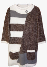 Style & Co. Silver Thread Sparkle Cozy Sweater Dress-M CUTE!